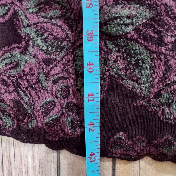 Peruvian Connection floral sweater dress S - Picture 8 of 10